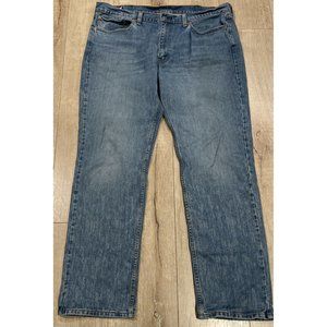 Mens LEVIS 514 Straight Fit Blue Jeans Pants 38x32 Medium Wash